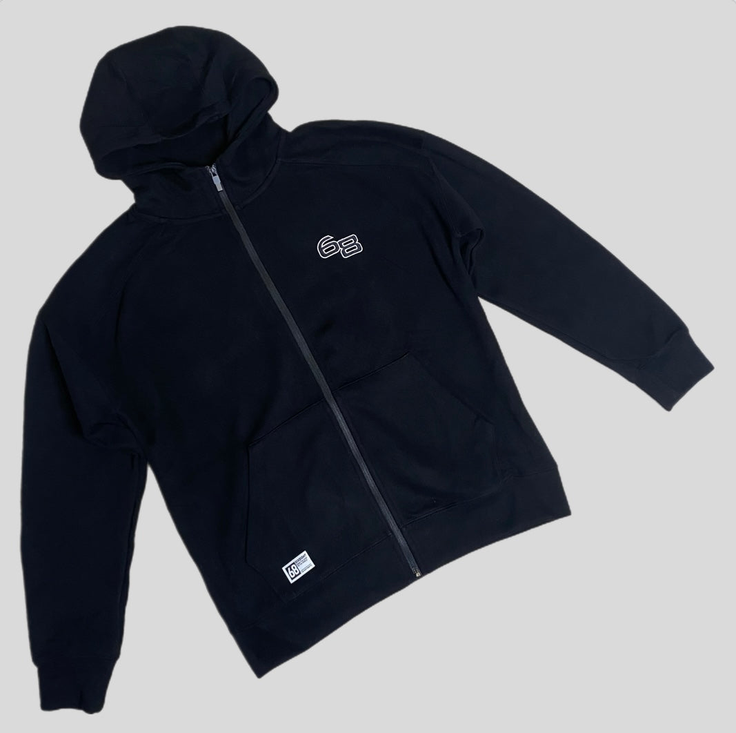 Black Zip Up Hoodie