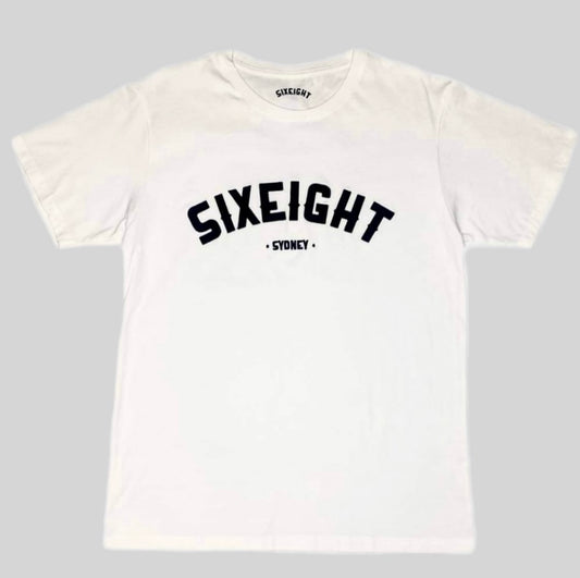 White Embroidered Tee