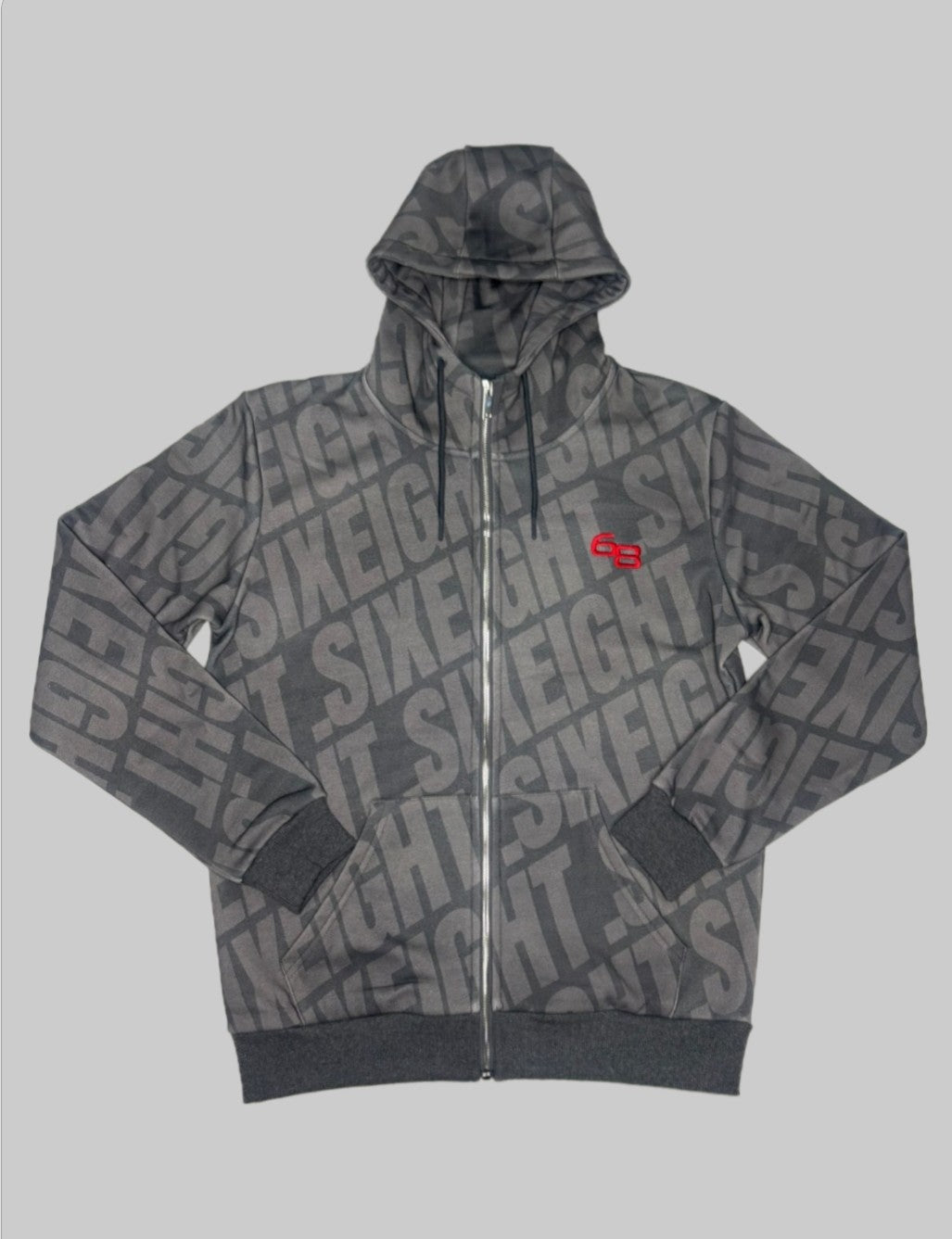68 Grey Zip Up
